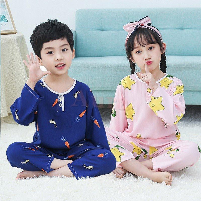 パジャマ キッズ かわいい シルク ナイトウェア ベビー ルームウェア 夏 女の子 子供服 子供用 快適 超薄型 長袖 最大99 オフ 女の子