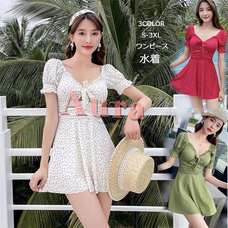 水着 レディース 体型カバー ワンピース型 ワンピース水着 女性用 花柄 着痩せ 温泉 海水浴 水泳 おしゃれ ビーチ 40代30代代 浴水泳 Mizu Aura 通販 Yahoo ショッピング