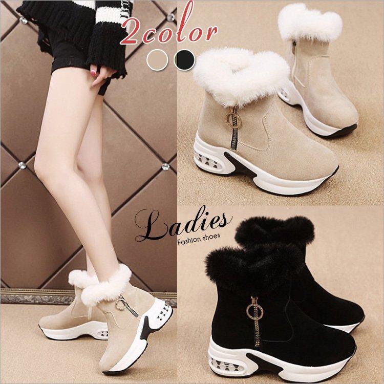 ムートンブーツ スノーブーツ レディース 可愛い ブーツ ショートブーツ 雪用ブーツ 裏起毛 防寒 防風 防水防滑 保暖冬用 靴 暖かい Skutu Aura 通販 Yahoo ショッピング