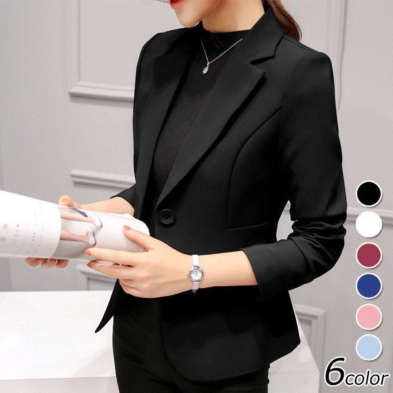 YMING Womens Casual One Button Blazer Office Work Long Sleeve Blazer 