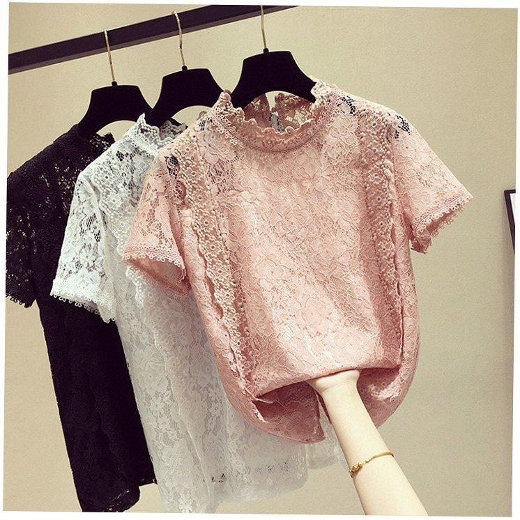 ブラウス レディース 春夏 半袖ブラウス 白ブラウス レーストップス シースルーブラウス シャツ おしゃれ 韓国風 フォーマル 通勤 着痩せ新作3色 Y Aura 通販 Yahoo ショッピング