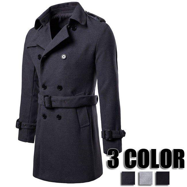 メンズファッション 春色3カラー メンズ チェスターコート 無地 ロングコート アウター コート ビジネス ロング 人気 秋冬 無地 メンズ用 3色 Otuipnzcvi Www Guillermobogao Com