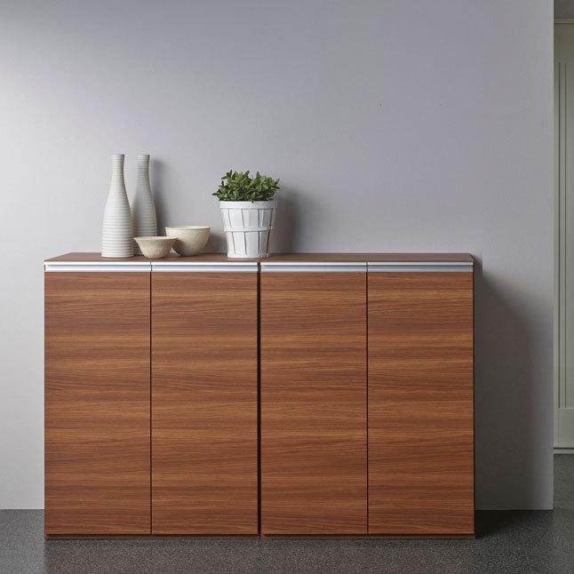 フナモコ（FUNAMOCO） 下駄箱 扉タイプ シューズラック 木製 積み重ね