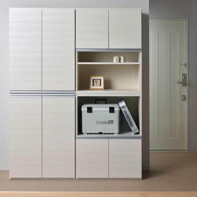 フナモコ（FUNAMOCO） 下駄箱 扉タイプ シューズラック 木製 積み重ね