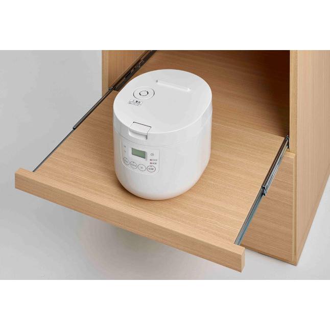 フナモコ（FUNAMOCO） レンジ台 食器棚 扉収納 引き出し収納 幅76 高さ