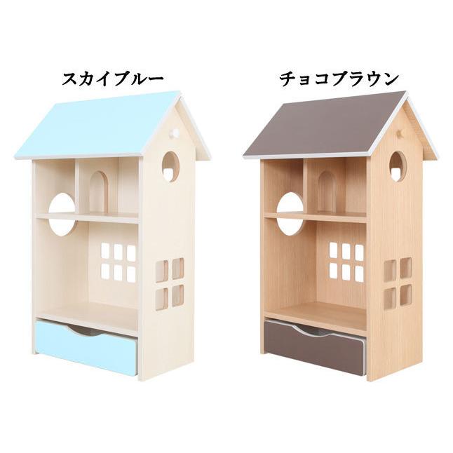 おもちゃボックス 収納ラック 子ども部屋収納 ワゴン付き ドールハウス