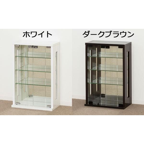 コレクションケース フィギュア ミニカー 収納 棚 ラック ディスプレイ ガラス 背面ミラー 幅40 高さ60 卓上｜shuno-kagu｜04