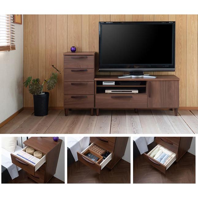 木目模様が美しい☆コンパクト4段チェスト☆収納家具【DEALS】 チェスト 引き出し収納 4段 コンパクト 省スペース 幅40 高さ83