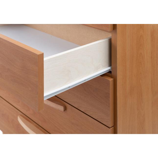 チェスト 引き出し収納 5段 省スペース 幅70 高さ100 木目柄 木製 日本