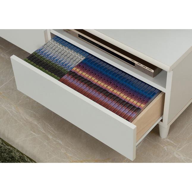 テレビ台 ローボード ホワイト 脚付き 完成品 日本製 幅118 高さ