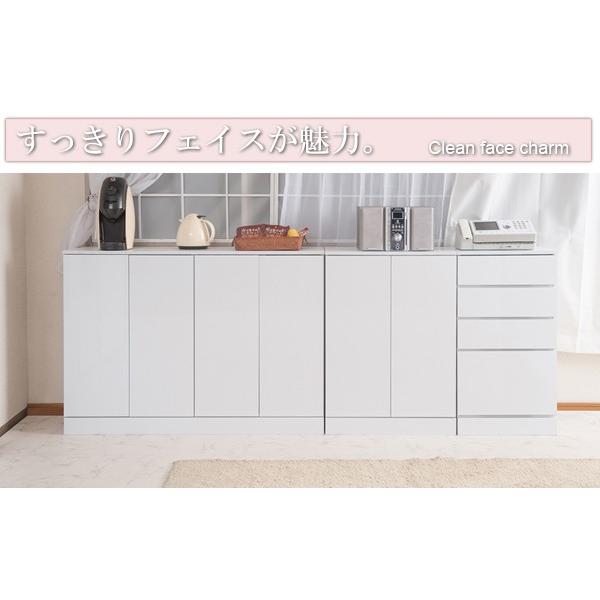 キャビネット 収納 食器棚 白家具 キッチン オフィス ホワイト シェルフ 幅60cm｜shuno-kagu｜06