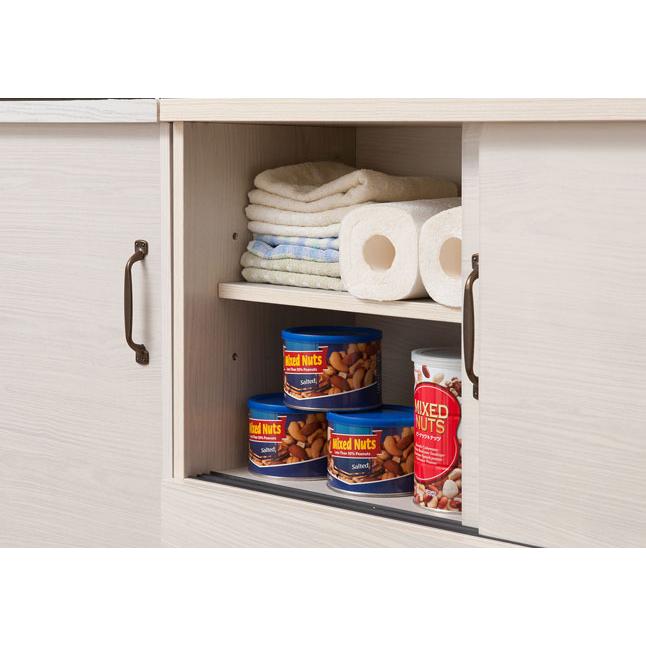 ゴミ箱 ダストボックス カウンター下収納 キャスター付き 2分別 扉収納