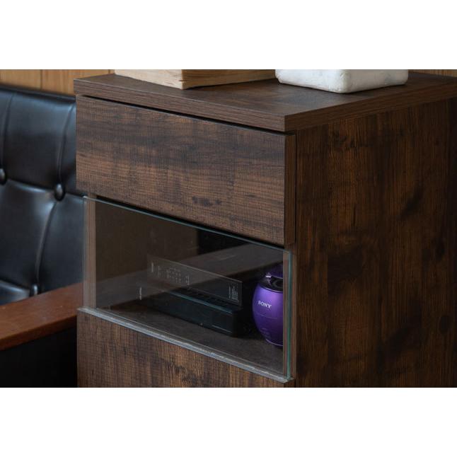 アンティーク調　木製ブラウンキャビネット アンティーク調 木製ブラウンキャビネット ①