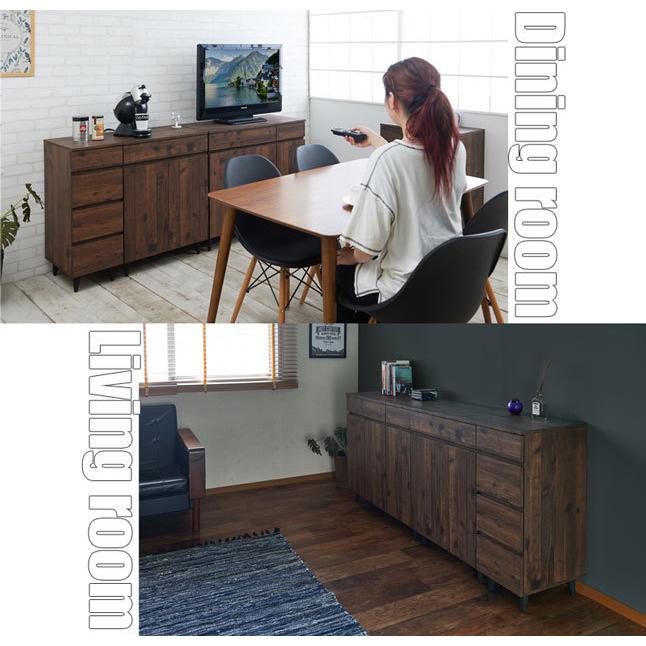 ブラウン木製キャビネット 中型 3引き出し ぼん家具 キャビネット 追加用 ユニットラック 本体別売