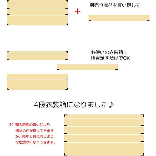 衣装ケース用の追加盆 着物収納 桐 : 収納家具本舗 - 通販 - Yahoo