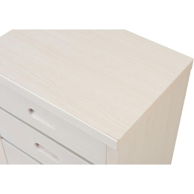 チェスト 6段 引き出し収納 ホワイト 木製 幅40.5 コンパクト 省