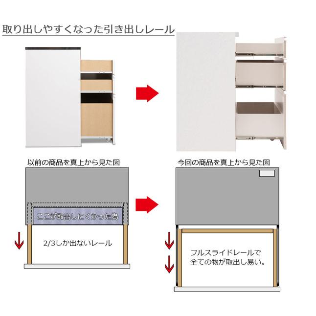 キッチンカウンター 引き出し収納 コンセント付き 幅80 高さ87 日本製 完成品｜shuno-kagu｜17