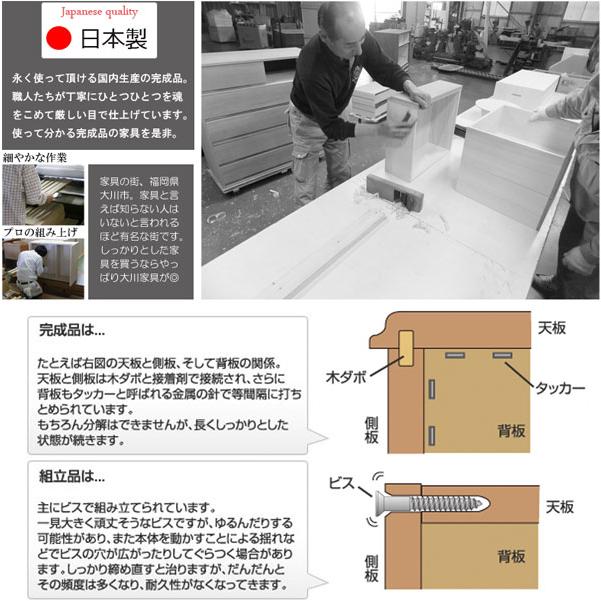 キャビネット 扉収納 A4 2列 4分割 木製 日本製 完成品 : 収納家具本舗