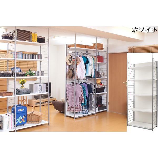 突っ張り棚 間仕切り収納 5段 連結式 幅90cm パーテーション 突っ張り棚 間仕切り収納 5段 連結式 幅90cm パーテーション