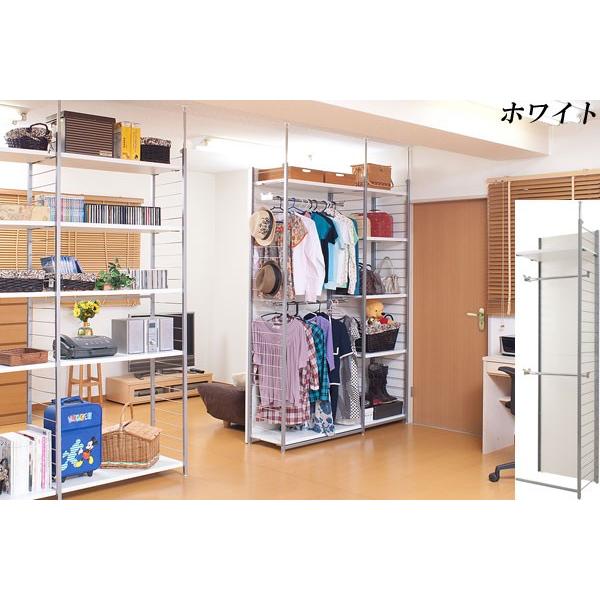 ハンガーラック 2段 突っ張り 間仕切り パーテーション 連結用