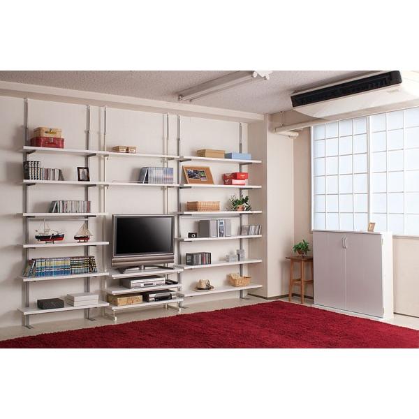 テレビ台 テレビボード 収納 突っ張り 棚 薄型 オープン 省