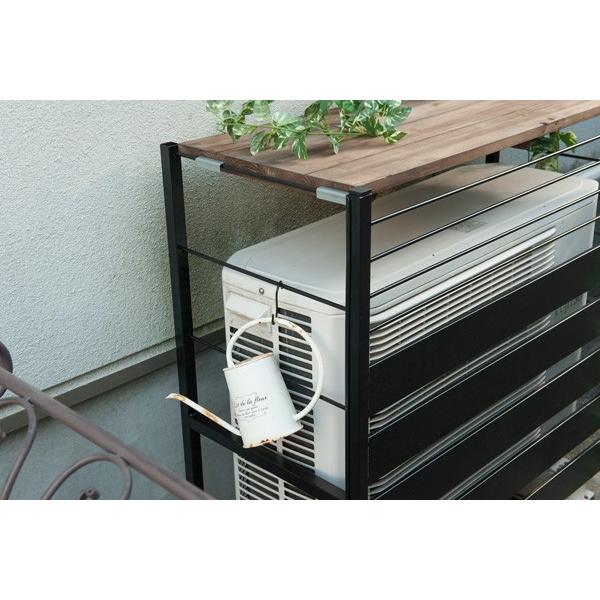 エアコン室外機用の収納ラック エアコン 室外機 収納 ラック 棚 カバー 日よけ 日本製 : 収納家具本舗
