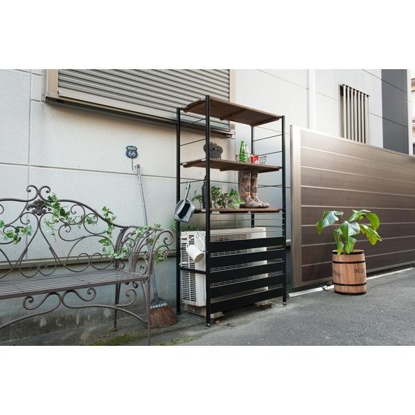 エアコン室外機用の収納ラック エアコン 室外機 収納 ラック 棚 カバー 日よけ 日本製 : 収納家具本舗