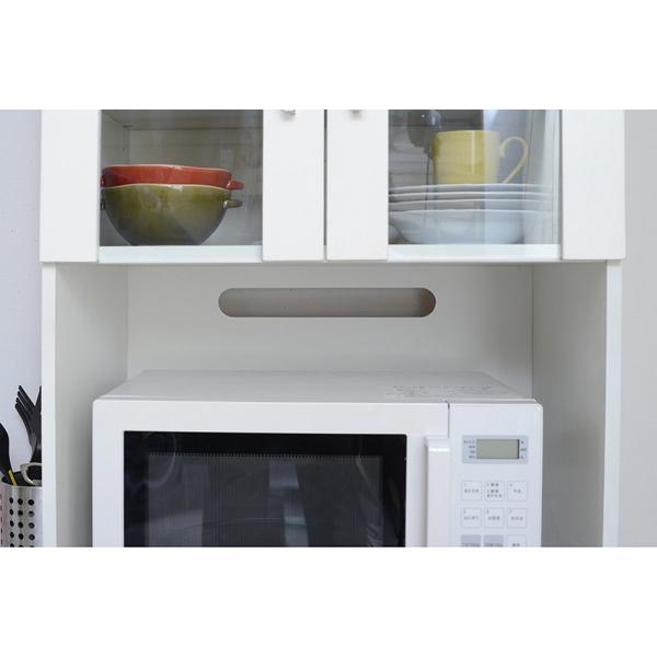 レンジ台付き食器棚 白 ホワイト : 収納家具本舗 - 通販 - Yahoo