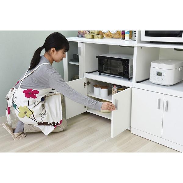 キッチンカウンター レンジ台 食器棚 : 収納家具本舗 - 通販 - Yahoo