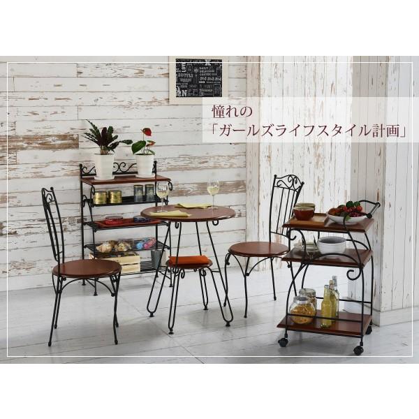 円形 棚収納 アンティーク調 コンパクト アイアンフレーム 【ソファー】 幅60 高さ70