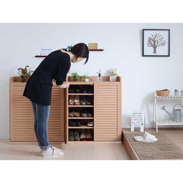 下駄箱 シューズボックス 大容量 ハイタイプ 幅75cm 2個セット : 収納
