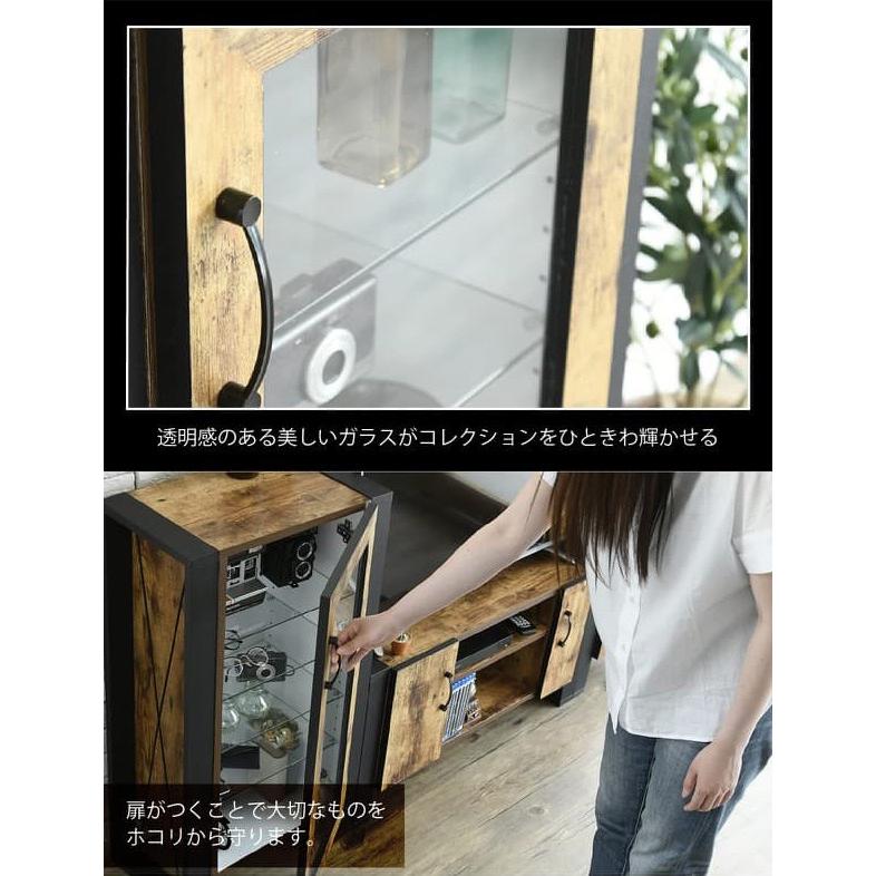キャビネット ガラス扉 収納 脚付き ガラス棚 木製 ディスプレイ キャビネット ガラス扉 収納 脚付き ガラス棚 木製 ディスプレイ