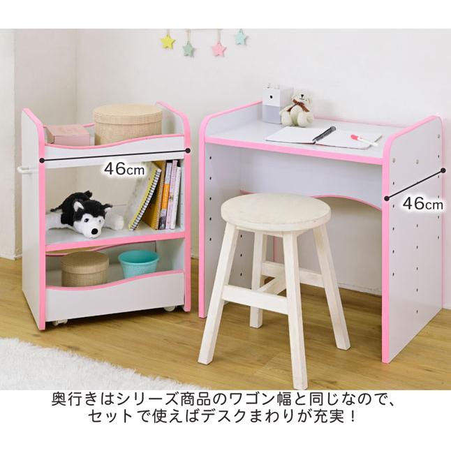 デスク 子供用 高さ調節 ソフトエッジ コンパクト 木製 机 幅60 安全