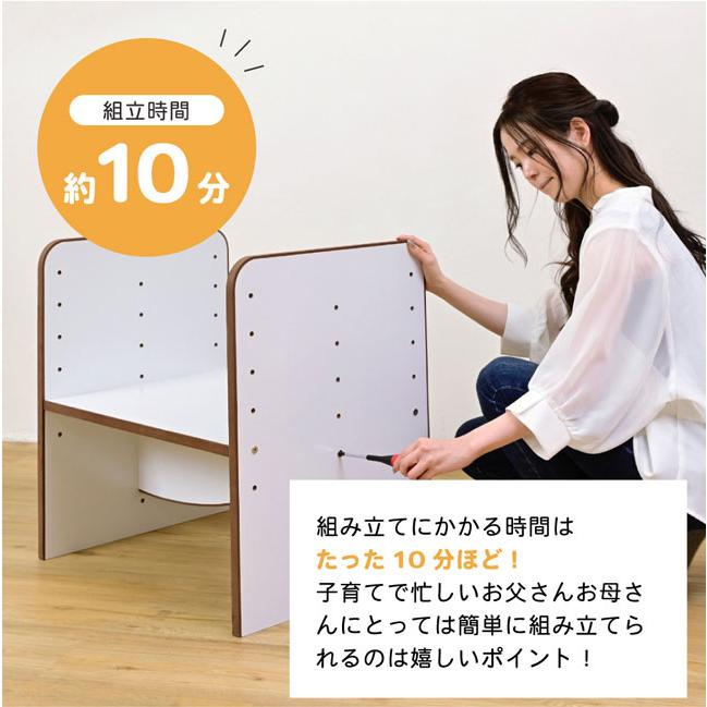 デスク 子供用 高さ調節 ソフトエッジ コンパクト 木製 机 幅60 安全