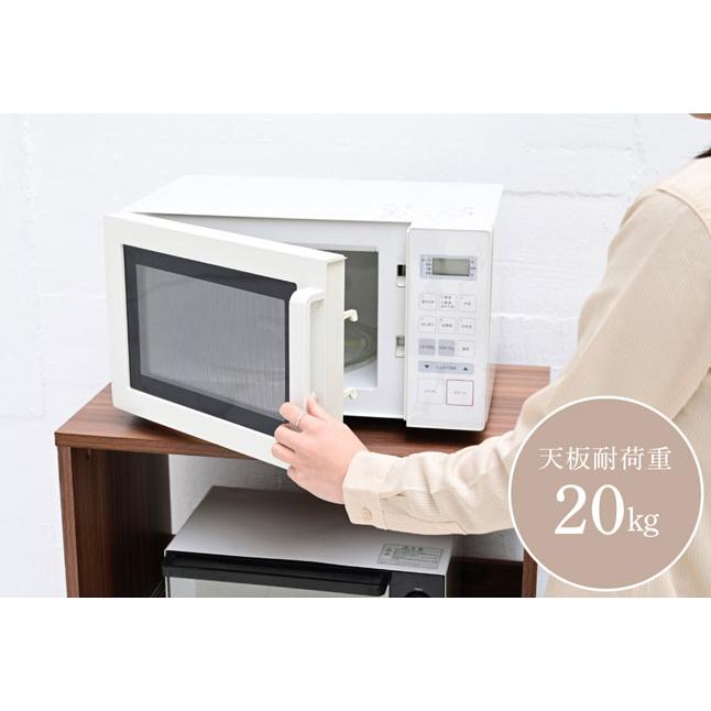 収納ラック ゴミ箱上収納 キッチン収納 幅60 高さ95 木製 : 収納家具