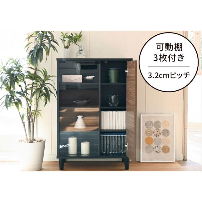 収納棚 キャビネット 壁面収納 扉収納 ガラス扉 積み重ね可能 脚付き