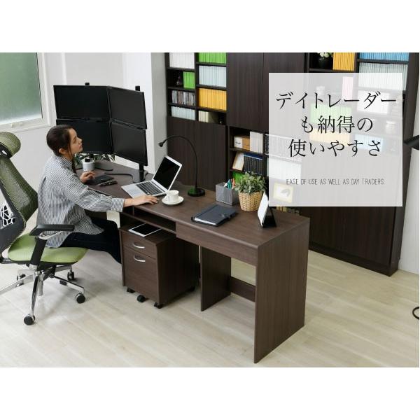 デスク ワイドタイプ 引き出し収納 オープン収納 電源タップ コード