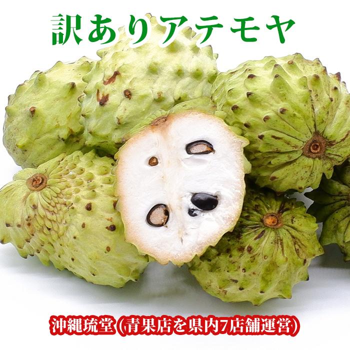 全国送料無料】沖縄産・与論島産【訳あり】アテモヤ 2kg(6〜16玉)【森