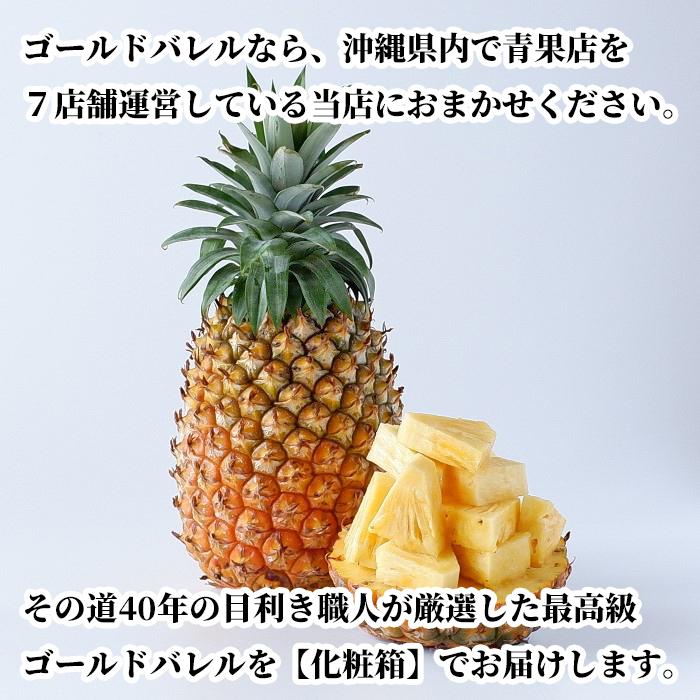 沖縄県産ゴールドバレル (国産最高級パイナップル) 2.2kg以上(1