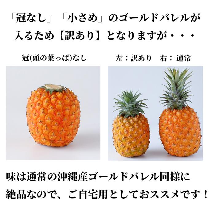 沖縄県産【訳あり】ゴールドバレル (国産最高級パイナップル) 3.2kg以上(2〜4玉)【送料無料・即出荷可】 新鮮直送 |  | 06