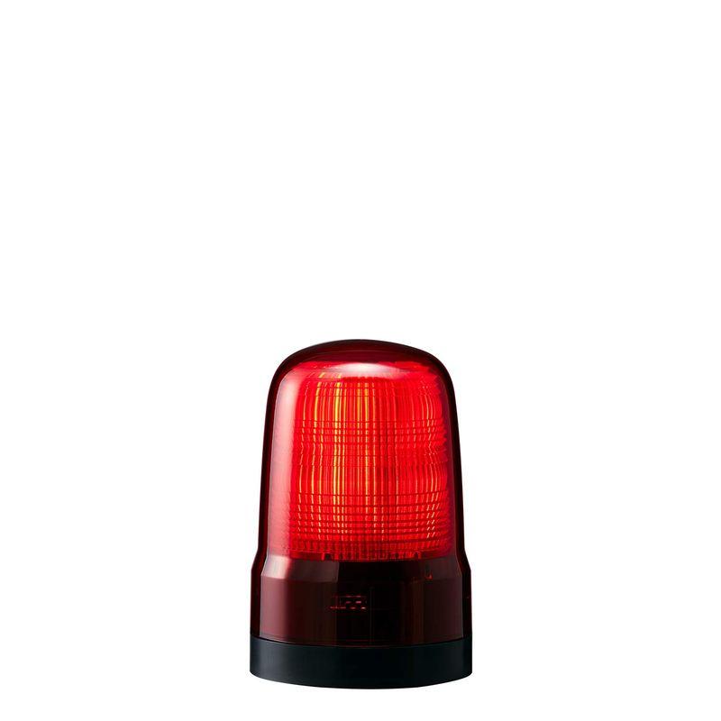 パトライト　表示灯　SL08-M1KTN-R　Φ80　赤色　発光パターン（3種）　プッシュイン端子台　2点穴式取付　DC12?24V