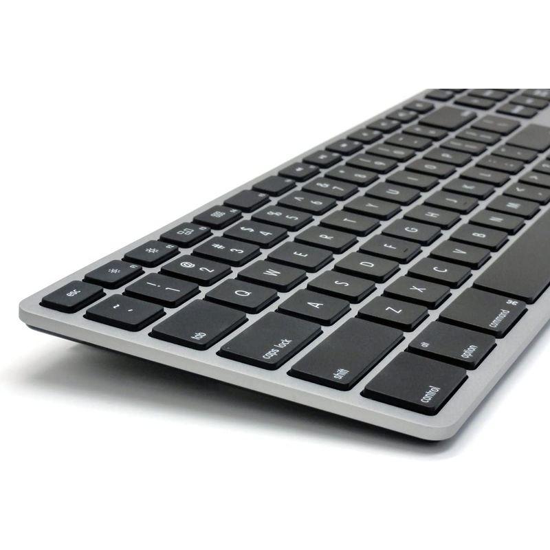 Matias Wireless Aluminum Keyboard Bluetooth3.0 MAC配列 英語版 マルチペアリング4台 スペ