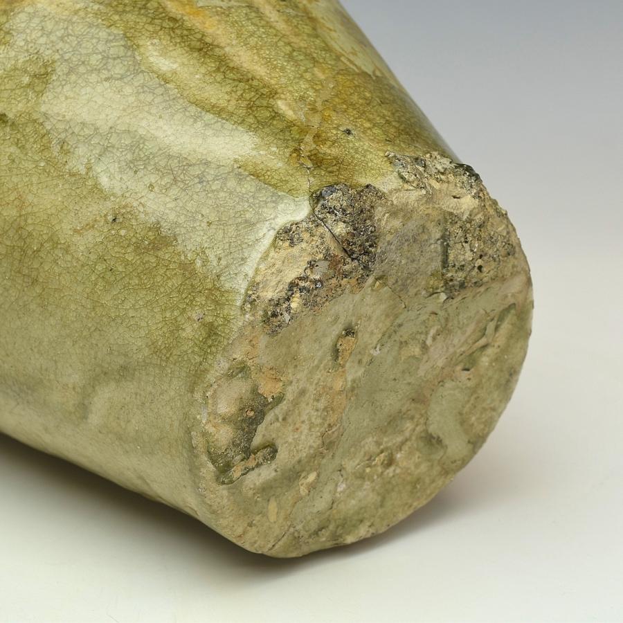 【趣楽】 希少　鎌倉時代　古瀬戸　灰釉瓶子　高さ２９，５ｃｍ　花瓶　壺　本物保証　Ａ１５６１の画像