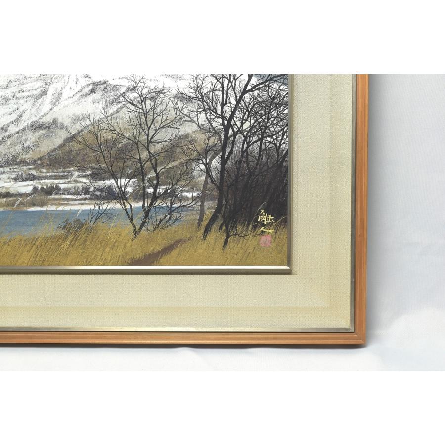 趣楽】 中路融人作 「伊吹山」 10号サイズ 原画 共シール アクリル面