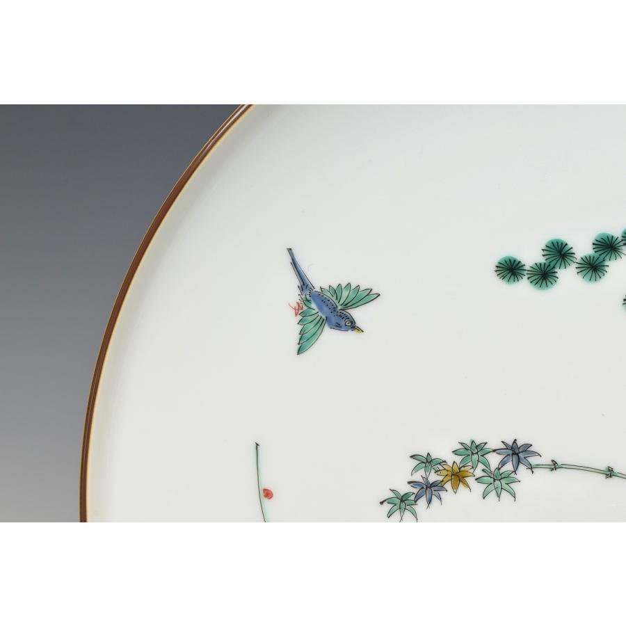 美品 人間国宝 酒井田柿右衛門 梅鳥文額皿 松竹梅 飾皿 小皿 十四代 酒井田柿右衛門 錦梅鳥文額皿 共箱 - メルカリ