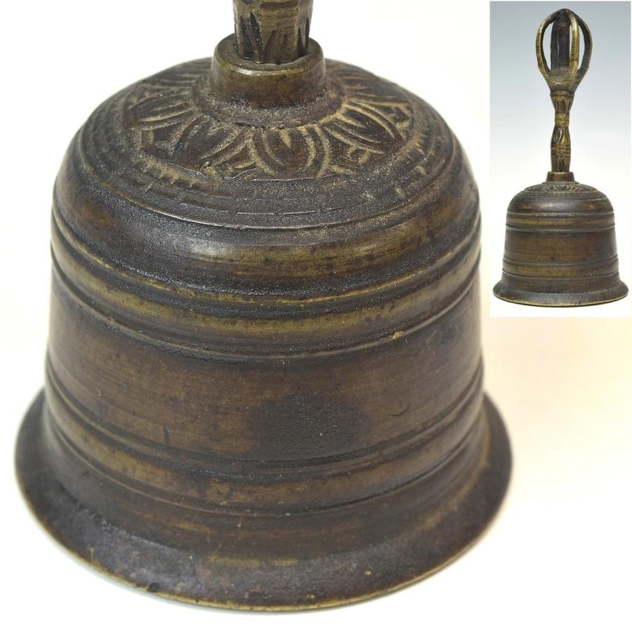 趣楽】時代仏具 古銅独鈷型輪 高さ11cm 鐘 F1531 : 趣 趣楽】時代仏具 古銅独鈷型輪 高さ11cm 鐘 F1531 : 趣