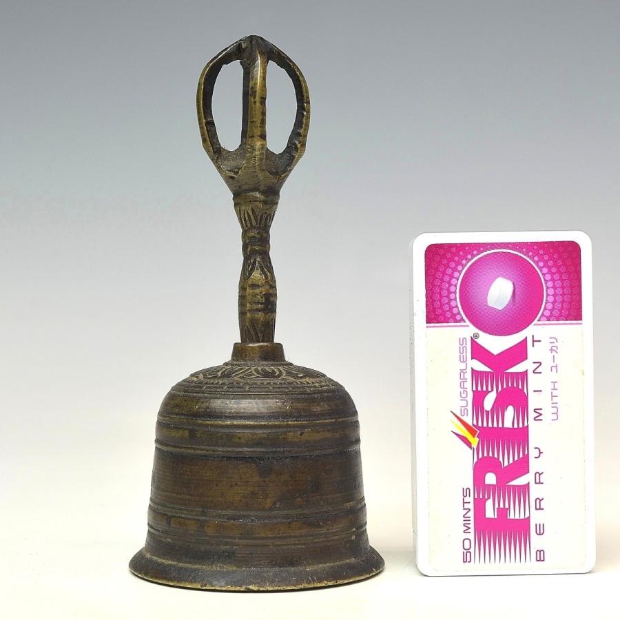 趣楽】時代仏具 古銅独鈷型輪 高さ11cm 鐘 F1531 : 趣 趣楽】時代仏具 古銅独鈷型輪 高さ11cm 鐘 F1531 : 趣