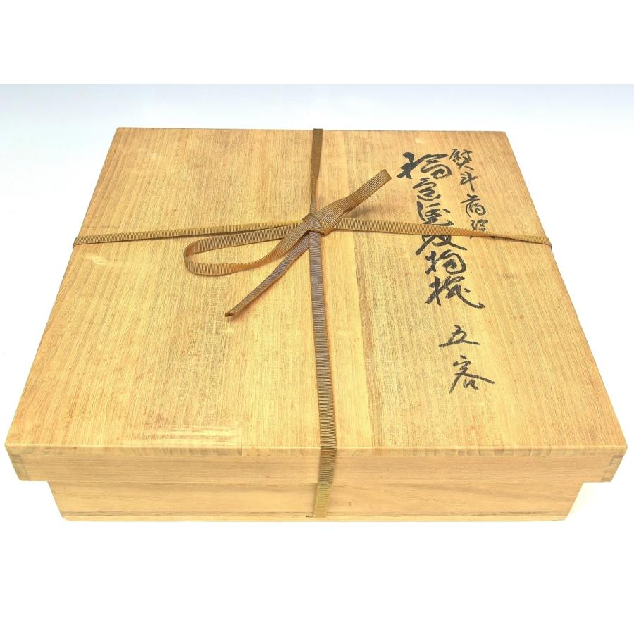 趣楽】 高級漆器 輪島塗 熨斗蒔絵吸物椀五客 共箱 H1601 趣楽】 高級漆器 輪島塗 熨斗蒔絵吸物椀五客 共箱 H1601