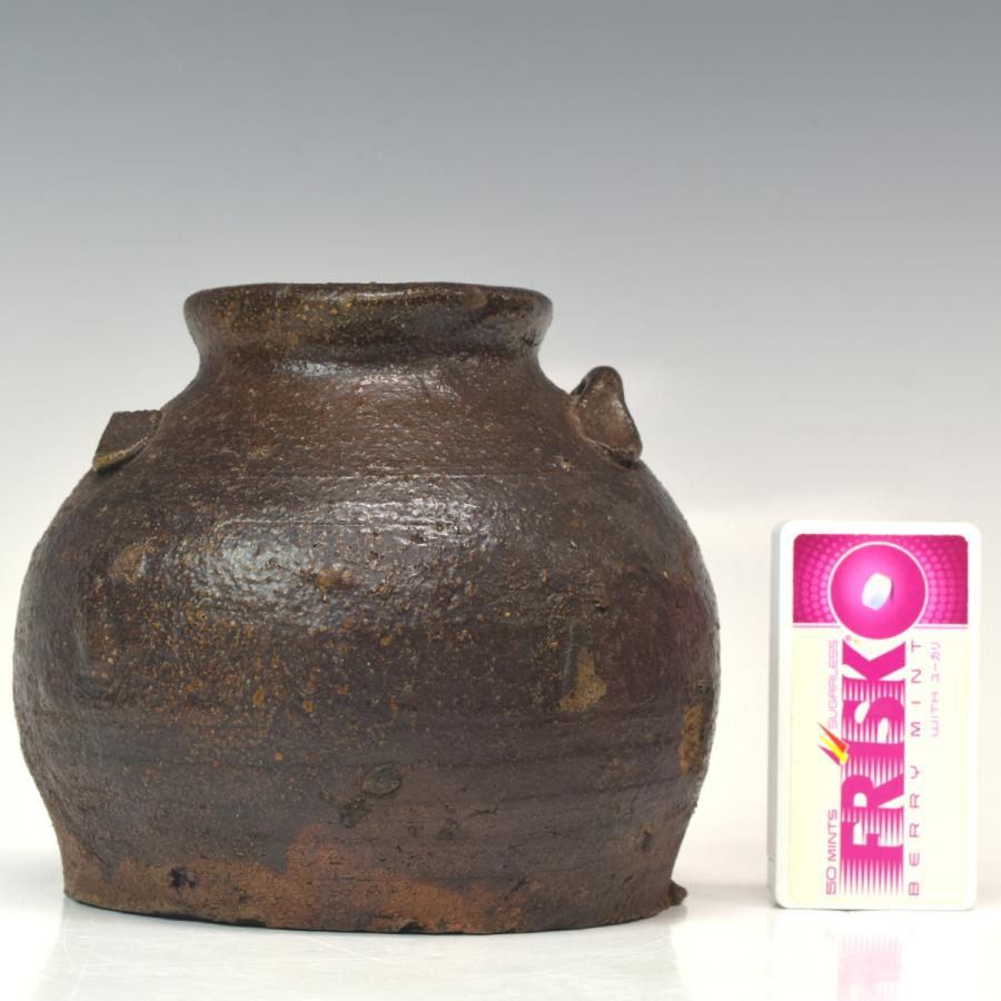 おはぐろ壺 「越前 お歯黒壷」 江戸時代前期 直径13cm 本物