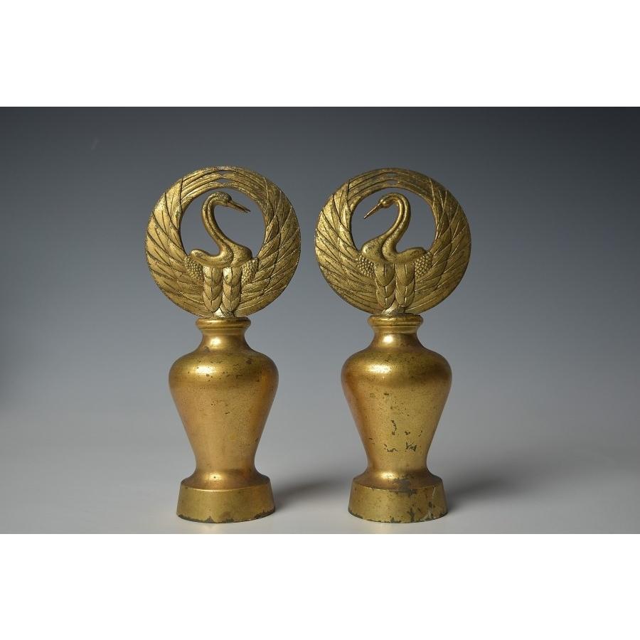趣楽】 仏教美術 銅器塗金仏具四点 仏花 L981 : l981 : 趣楽堂 趣楽】 仏教美術 銅器塗金仏具四点 仏花 L981 : l981 : 趣楽堂